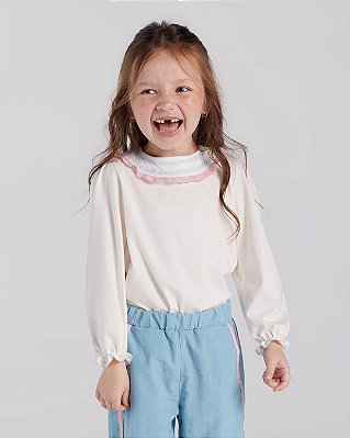 Blusa frufru Champagne