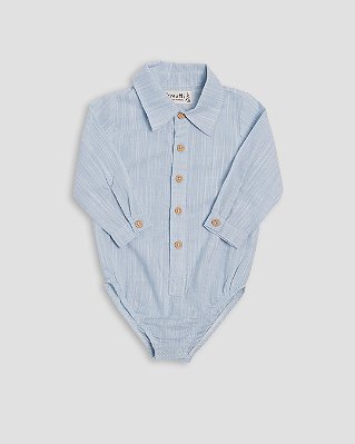 Body camisa Azul claro