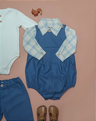 Body camisa Xadrez rosa