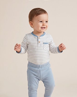 Body luneta Listrado azul