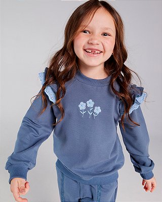 Moletom magnólia Azul