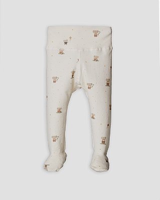 Calça comfort com pé estampada My little love