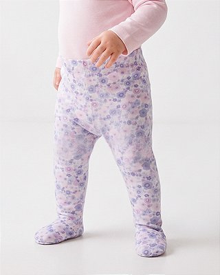 Calça comfort com pé Estampa doçura