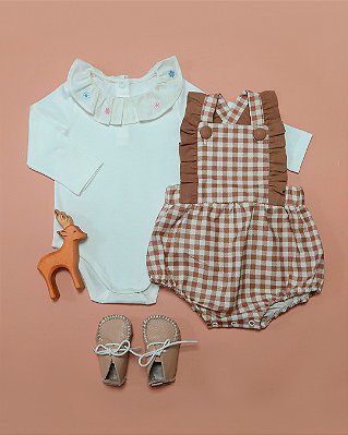 Romper raio de sol Xadrez marrom