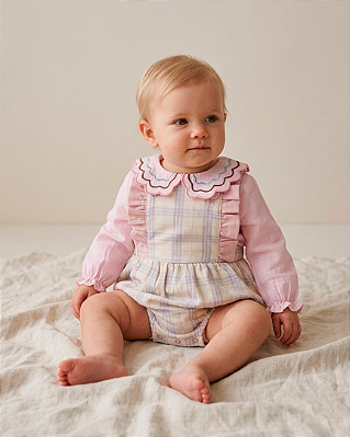 Romper raio de sol Xadrez rosa