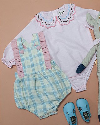 Romper raio de sol Xadrez rosa