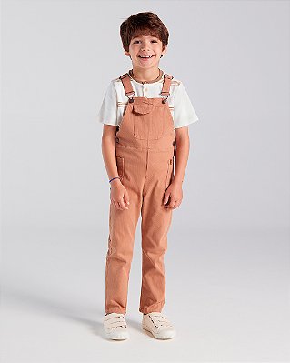 Jardineira cotelê Marrom