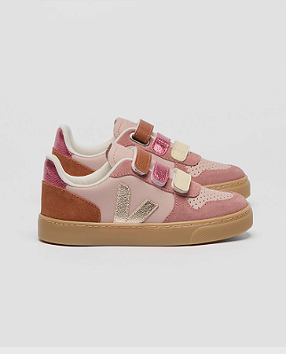 Sapato small v-10 leather bpc Babe platine