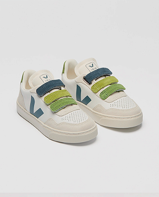 Sapato small v-90 leather Multico white califo