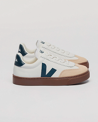Sapato small volley o.t leather bpc White nautico bark