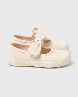 Sapato tnin goldenlane Laço branco