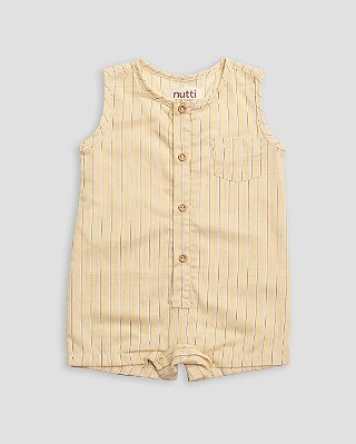 Romper lavanda Amarelo + listras