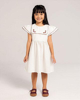 Vestido carrossel Off-white