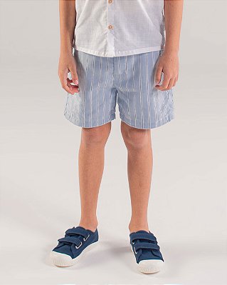 Bermuda classic Listrado azul