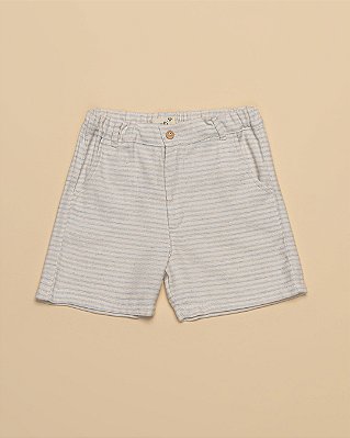 Bermuda classic Listrado natural