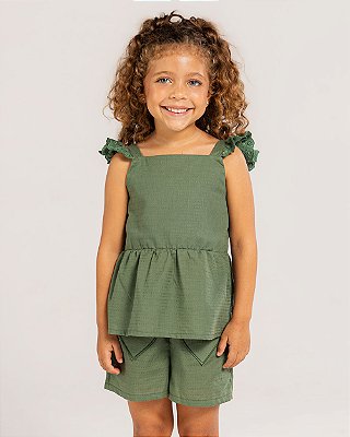 Blusa luz do sol Verde musgo