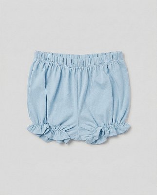 Short conforto Azul algodão doce