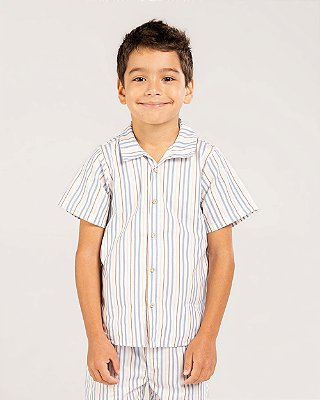 Camisa bálsamo Listras Azul
