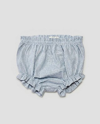 Tapa fralda vintage Vichy azul