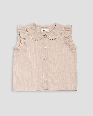 Blusa fofa Bege natural