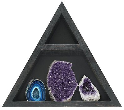 Nicho e Altar Triangular p/ estátuas, pedras e cristais ZR5