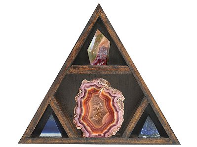 Nicho e Altar Triangular p/ estátuas, pedras e cristais ZR29