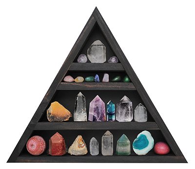 Nicho e Altar Triangular para pedras e cristais ZR13