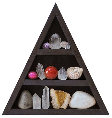 Nicho e Altar Triangular p/ pedras e cristais ZR17