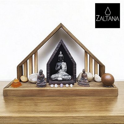 Santuário,Templo Zen e oratório em madeira ZA17