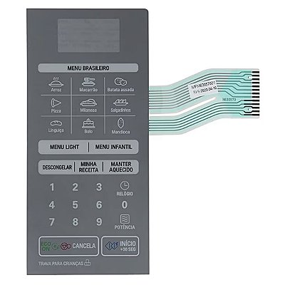 Membrana Do Display Forno Micro-ondas LG MFM63057001