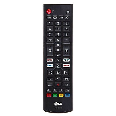 CONTROLE REMOTO LG TECLAS NETFLIX, PRIME VÍDEO, DISNEY + E GLOBOPLAY - AKB76040312