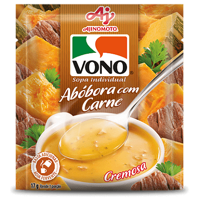 10 Sopa Cremosa Vono Abóbora com Carne 17g