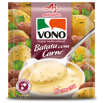 10 Sopa Vono Sabor Batata com Carne 18 g