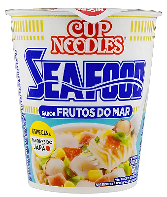 5 Cup Noodles Sabor Frutos Do Mar 65g - Nissin