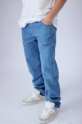 Calça jeans reta intermediaria