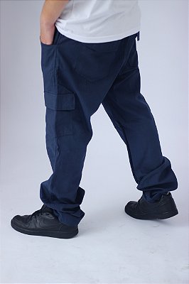 Calça Cargo Azul