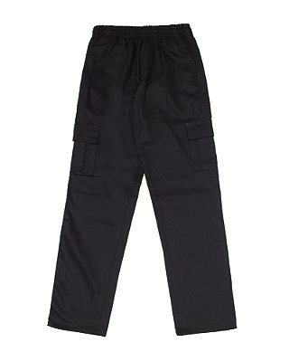 Calça Cargo Juvenil Preta