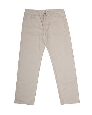 Calça Balão de Sarja Areia
