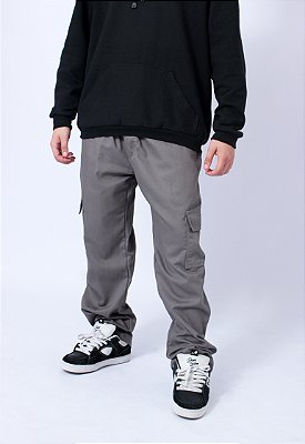 Calça Cargo Cinza