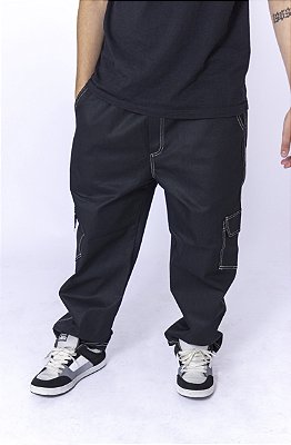 Calça Cargo jeans Black
