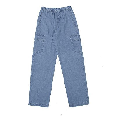 Calça cargo jeans clara juvenil