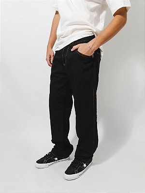 Calça Balão jeans ocre (cinto)