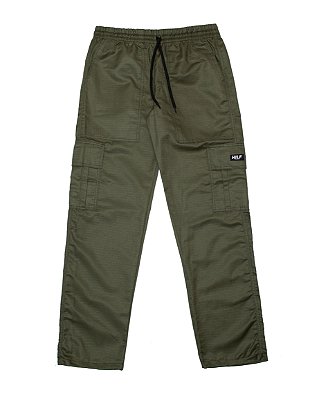 CALÇA CARGO RIP STOP VERDE (BORRACHA)