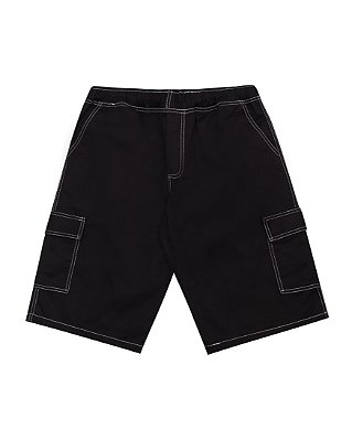 Bermuda Cargo sarja (preta linhas brancas)