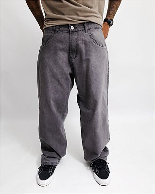 Calça Balão jeans marmorizada CLARA (lavagem)