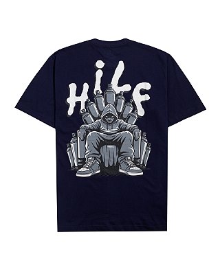 Camiseta Hilf Game of Gangstar(Marinho)