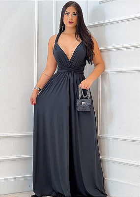 Vestido Longo Multiforma Preto