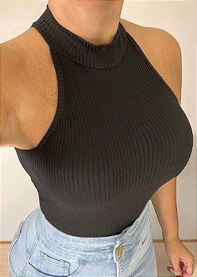 Body Gola Alta Preto