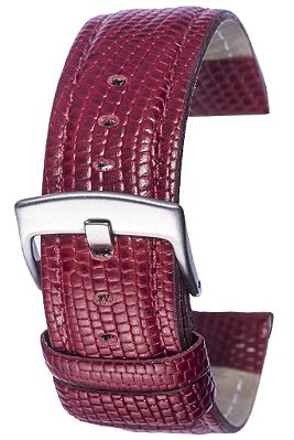 PULSEIRA DE COURO LIZARD VERMELHO