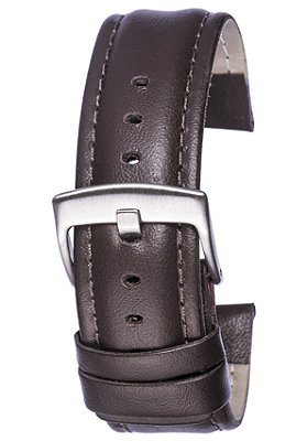 PULSEIRA DE COURO LISO MARROM